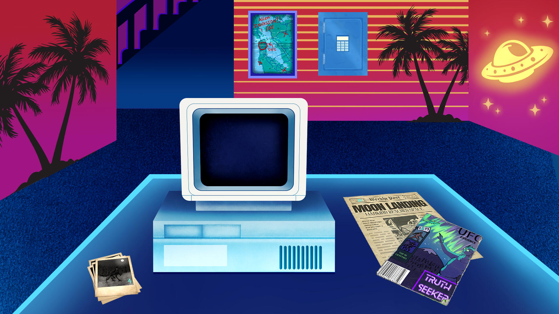 Retrowave Room Design
